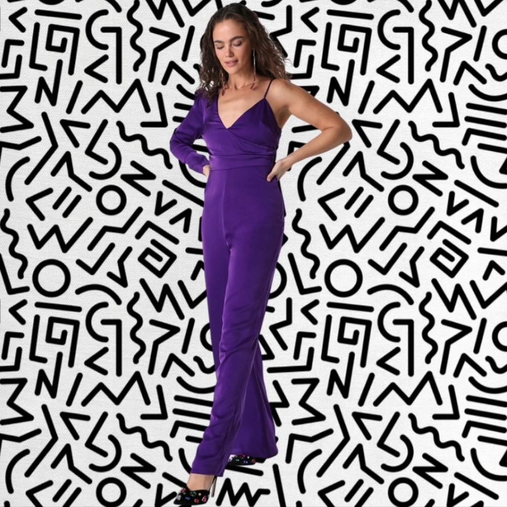 Womens purple jumpsuit
